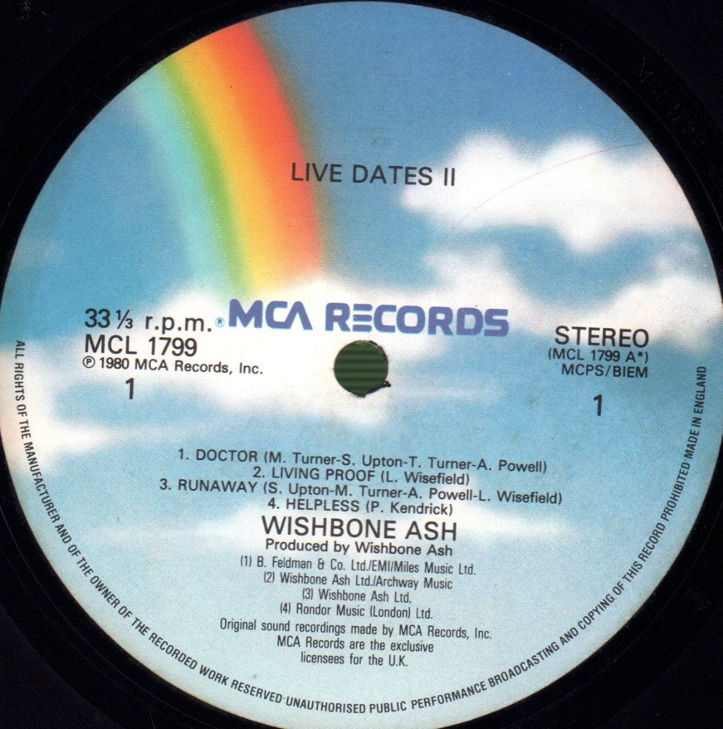 Wishbone Ash - Live Dates Volume Two - Lp