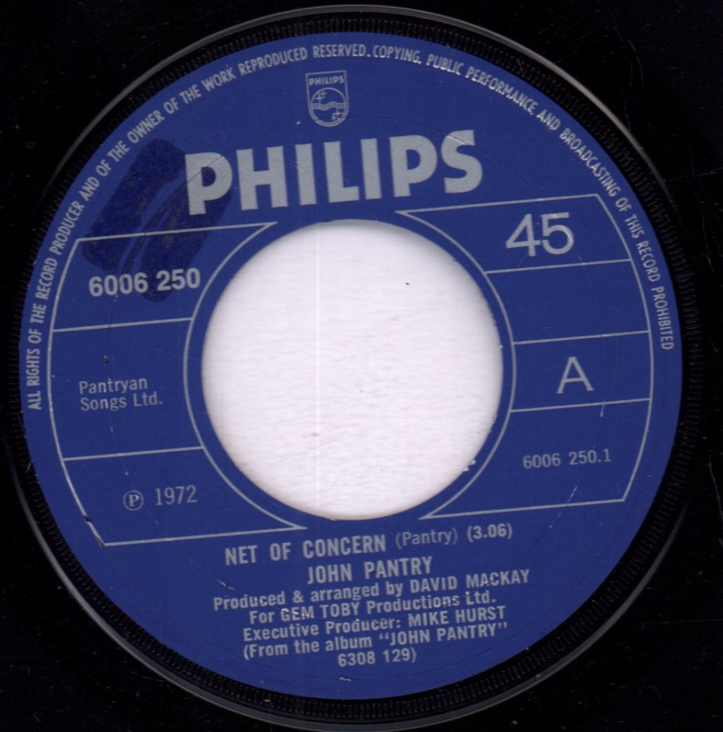 John Pantry - Net Of Concern - 7 Inch