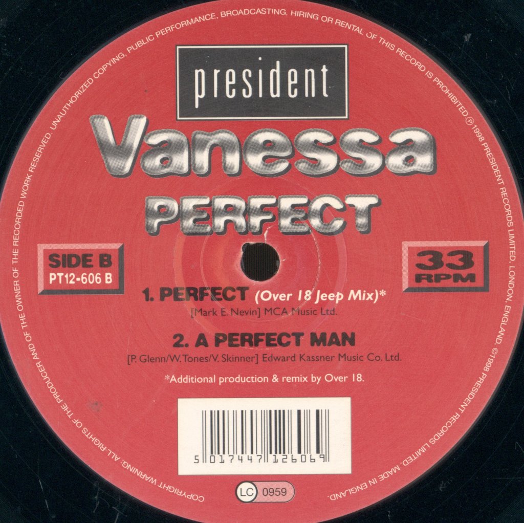 Vanessa - Perfect - 12 Inch