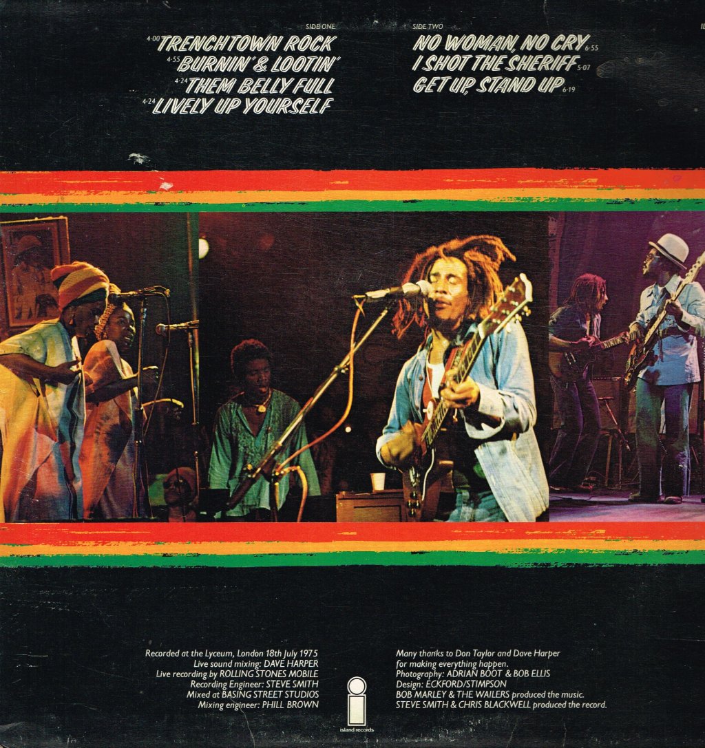 Bob Marley And The Wailers - Live - Lp