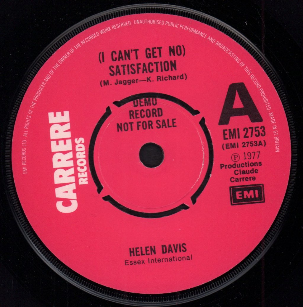 Helen Davis - Satisfaction - 7 Inch