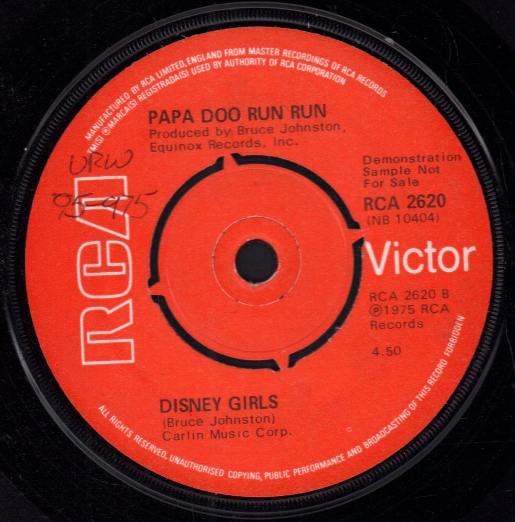 Papa Doo Run Run - Be True To Your School - 7 Inch