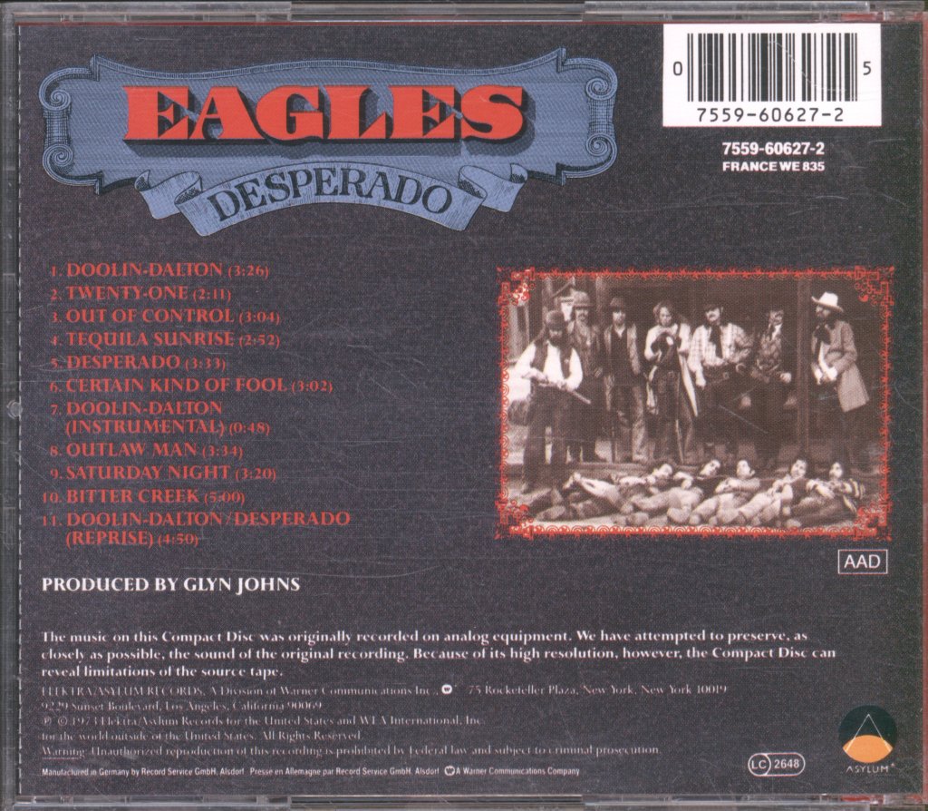 Eagles - Desperado - Cd