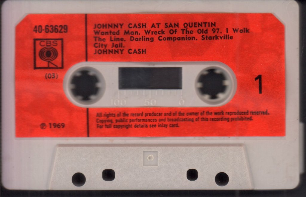 Johnny Cash - At San Quentin - Cassette