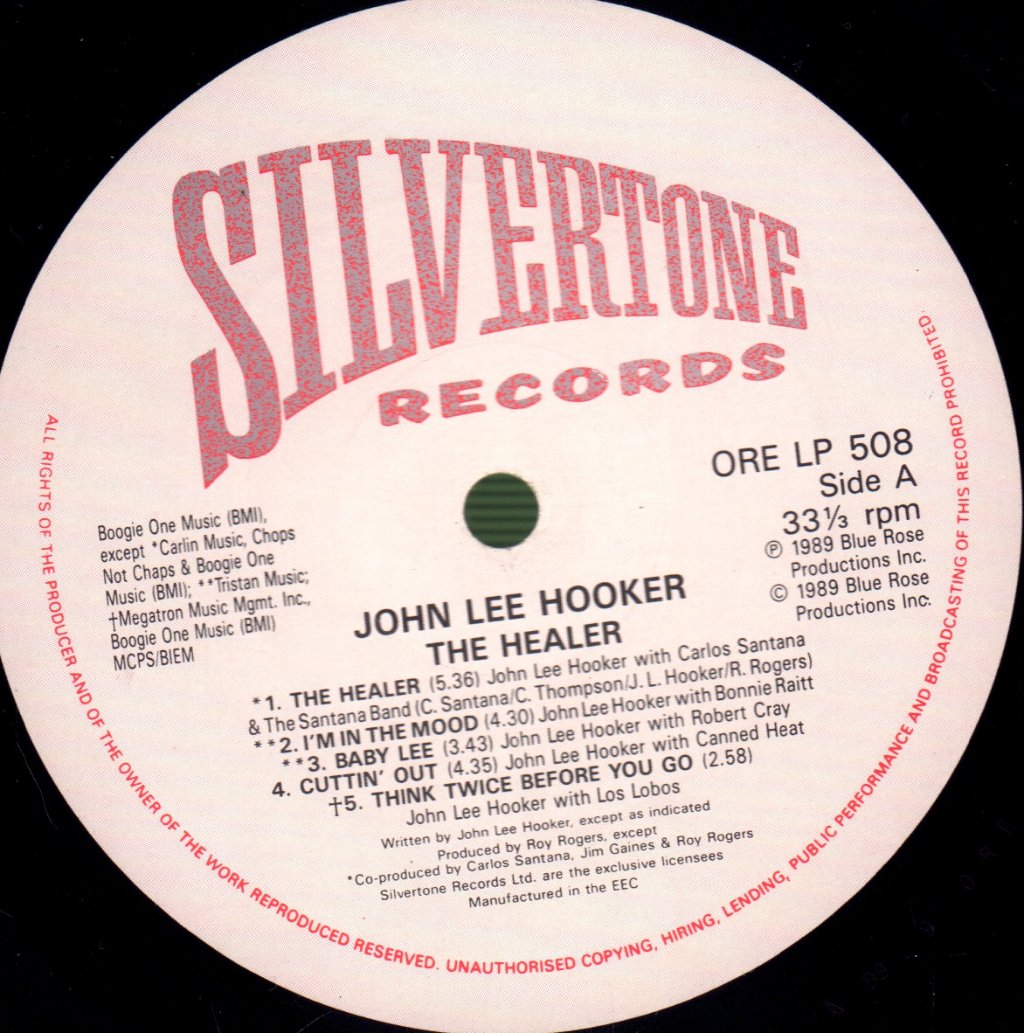 John Lee Hooker - Healer - Lp