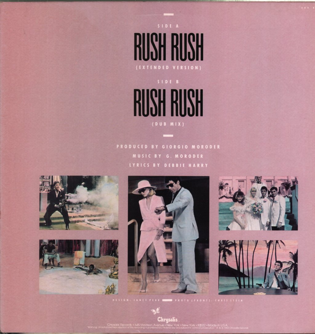 Debbie Harry - Rush Rush - 12 Inch