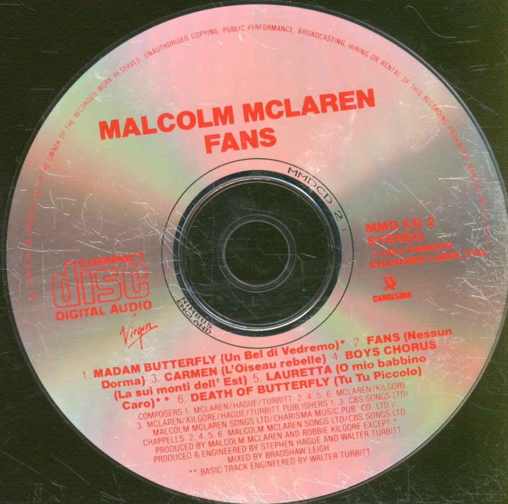 Malcolm McLaren - Fans - Cd
