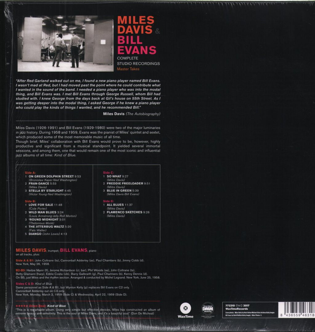 Miles Davis and Bill Evans - Complete Studio Recordings - Double Lp