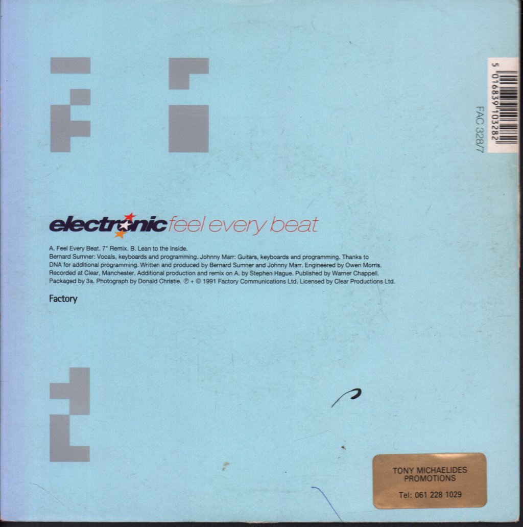 Electronic - Feel Every Beat - 7 Inch
