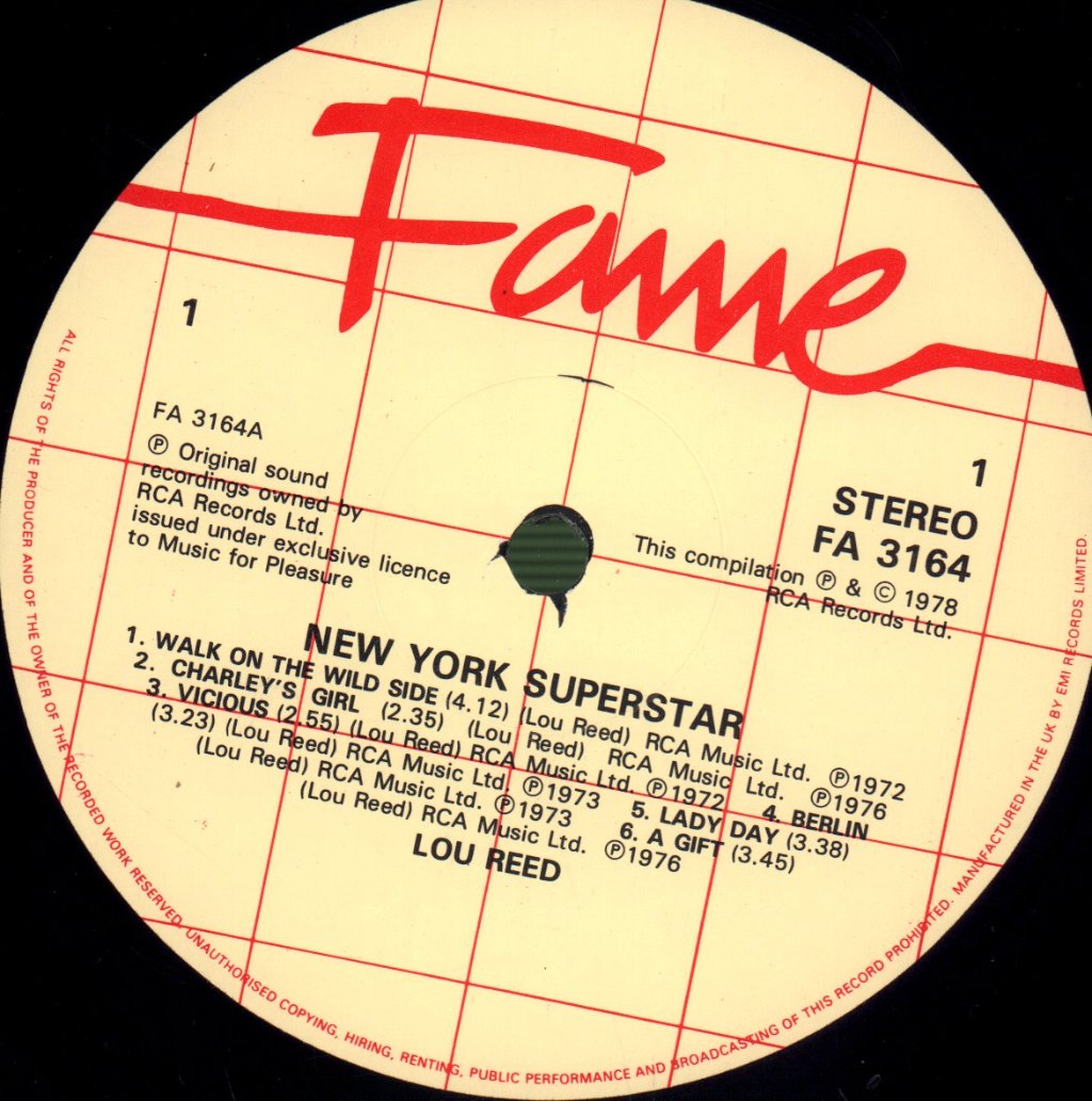 Lou Reed - New York Superstar - Lp