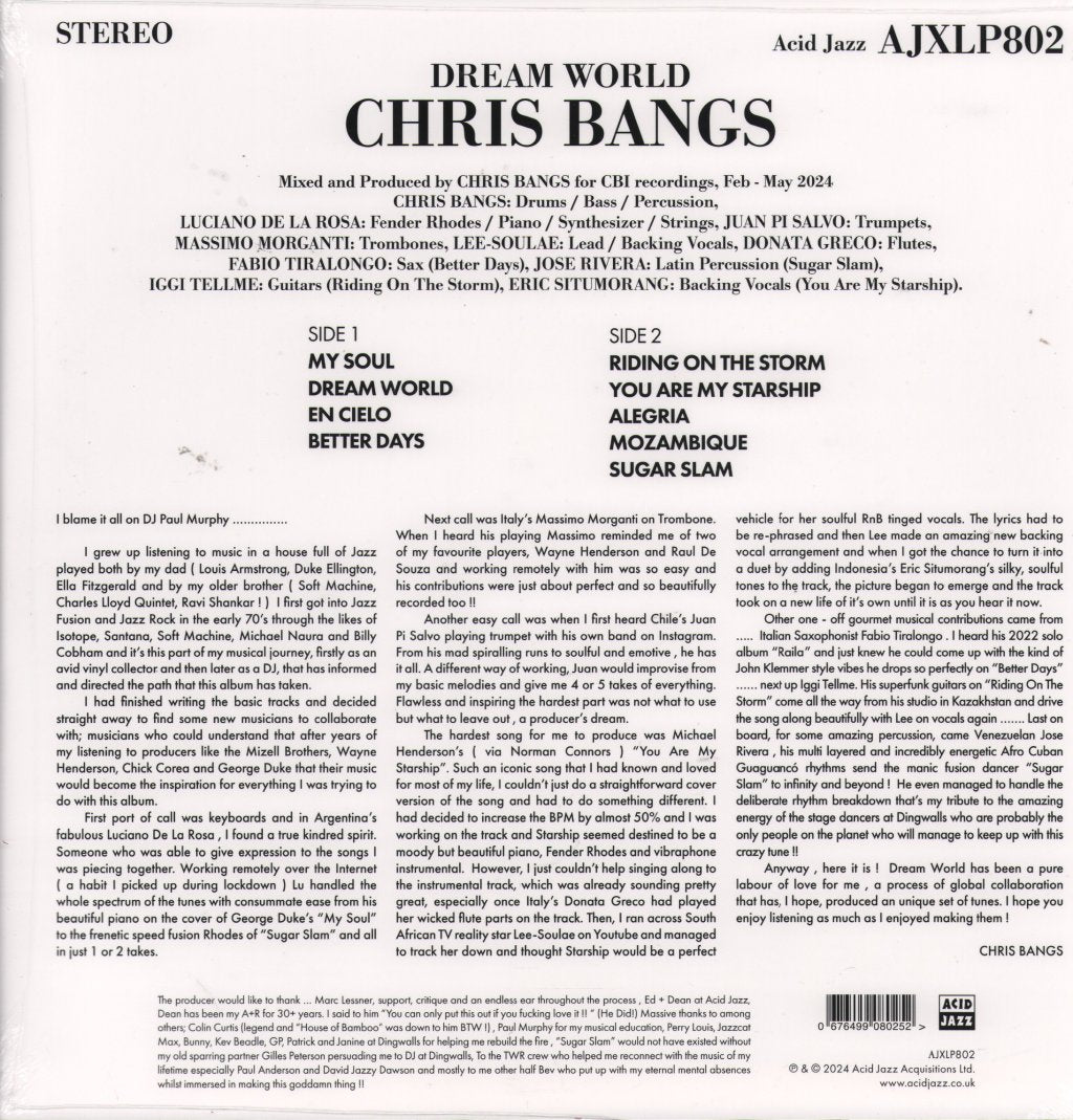 Chris Bangs - Dream World - Lp