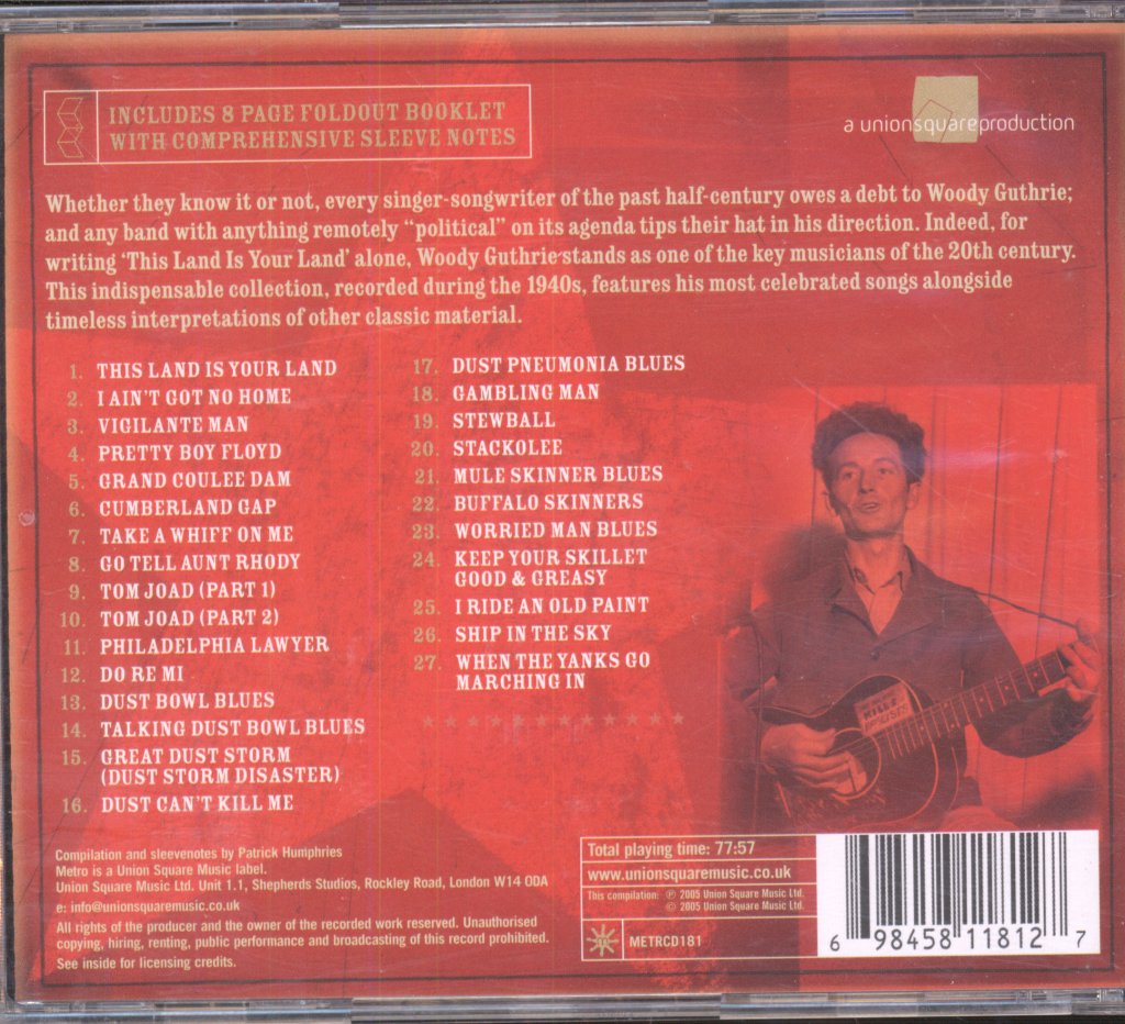 Woody Guthrie - Dust Bowl Balladeer: The Essential Woody Guthrie - Cd