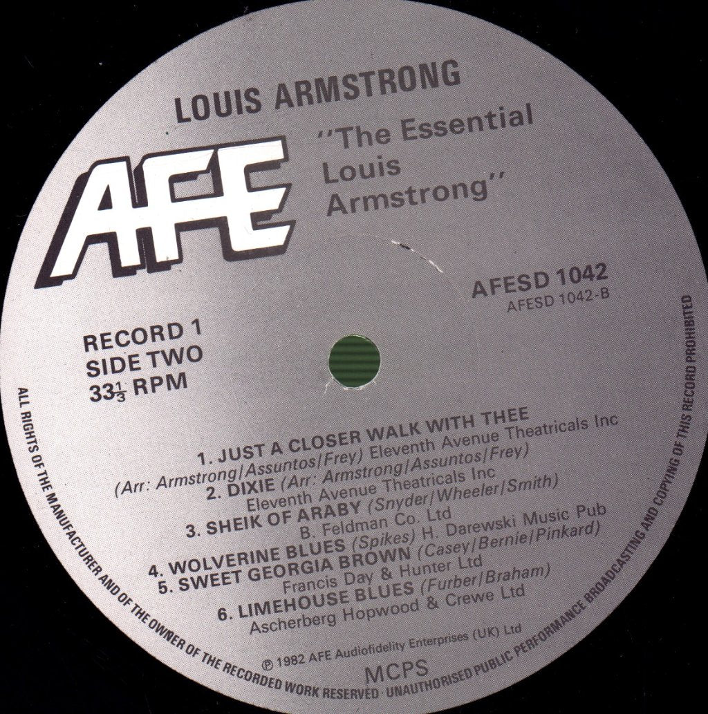 Louis Armstrong - Essential Louis Armstrong - Double Lp