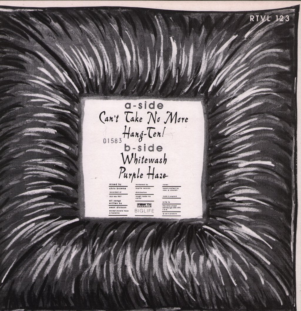 Soup Dragons - Can't Take No More - Live EP - 12 Inch