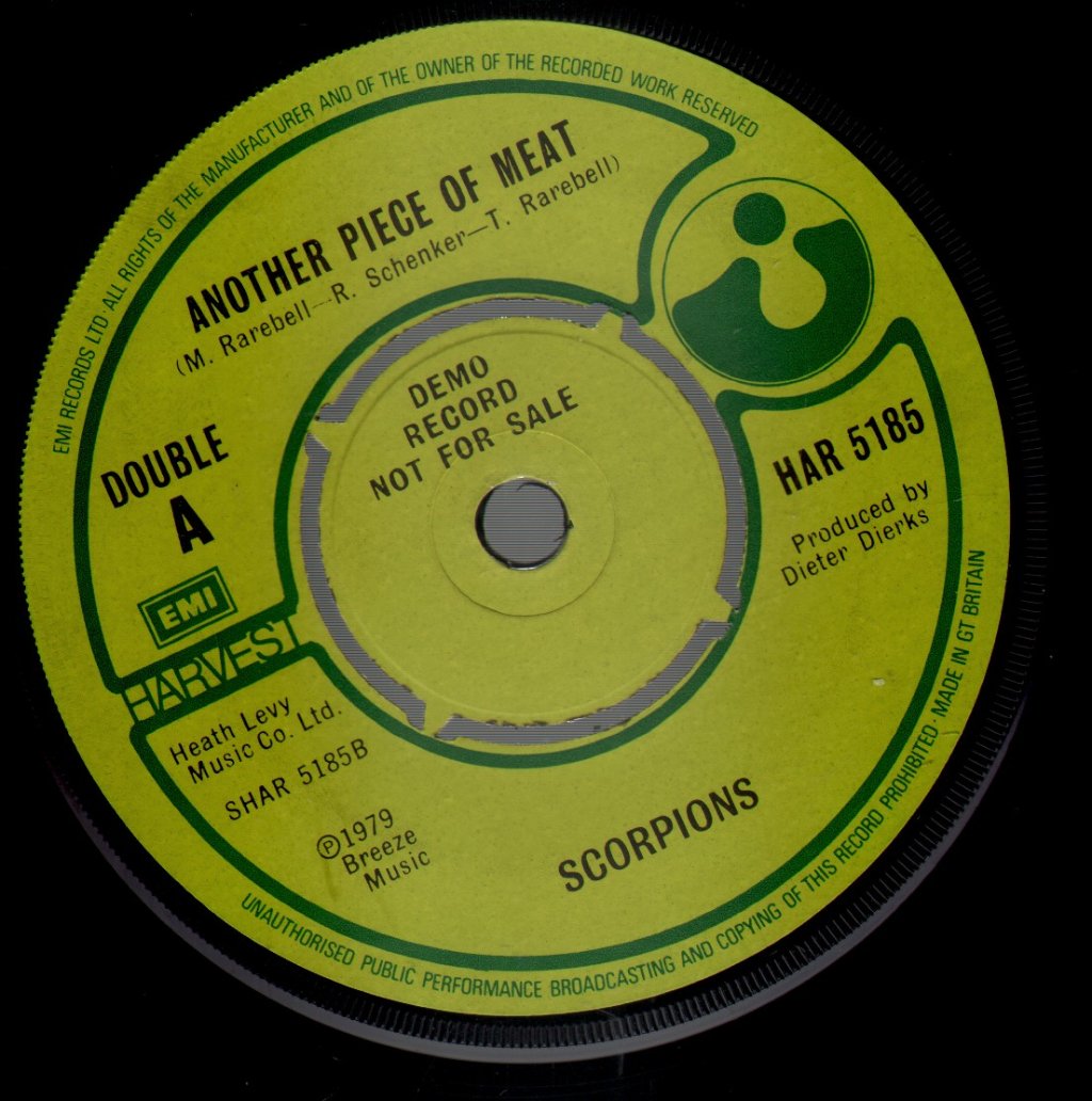 Scorpions - Is There Anybody There? / Another Piece Of Meat - 7 Inch