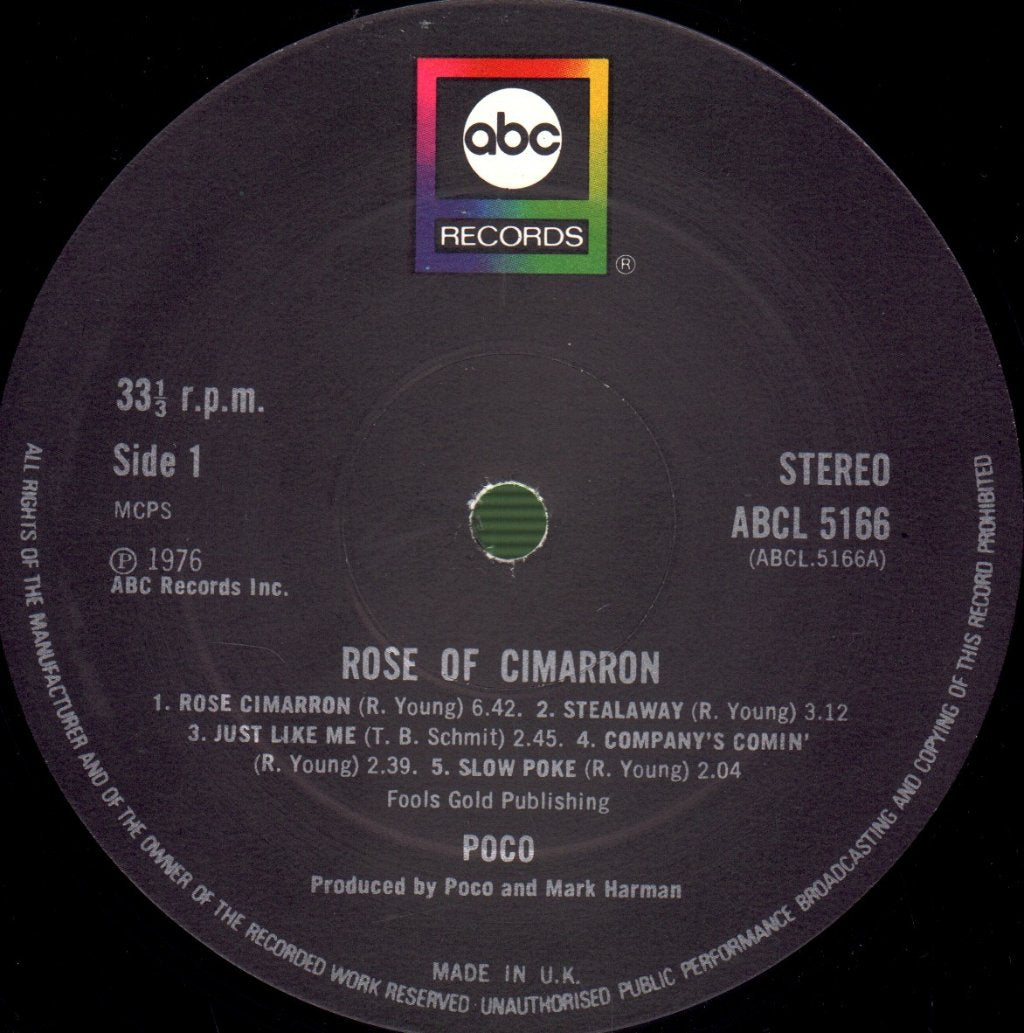 Poco - Rose Of Cimarron - Lp