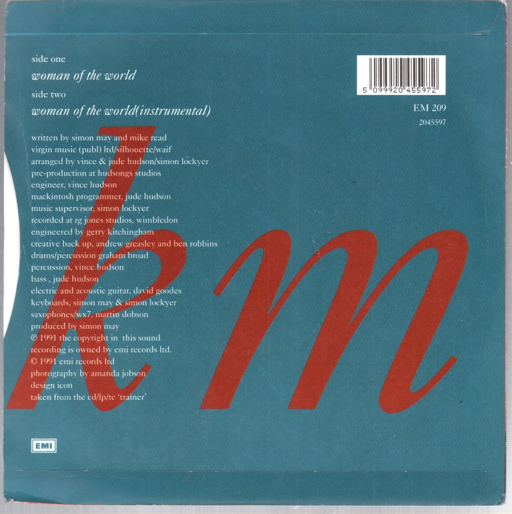 Kym Mazelle - Woman Of The World - 7 Inch