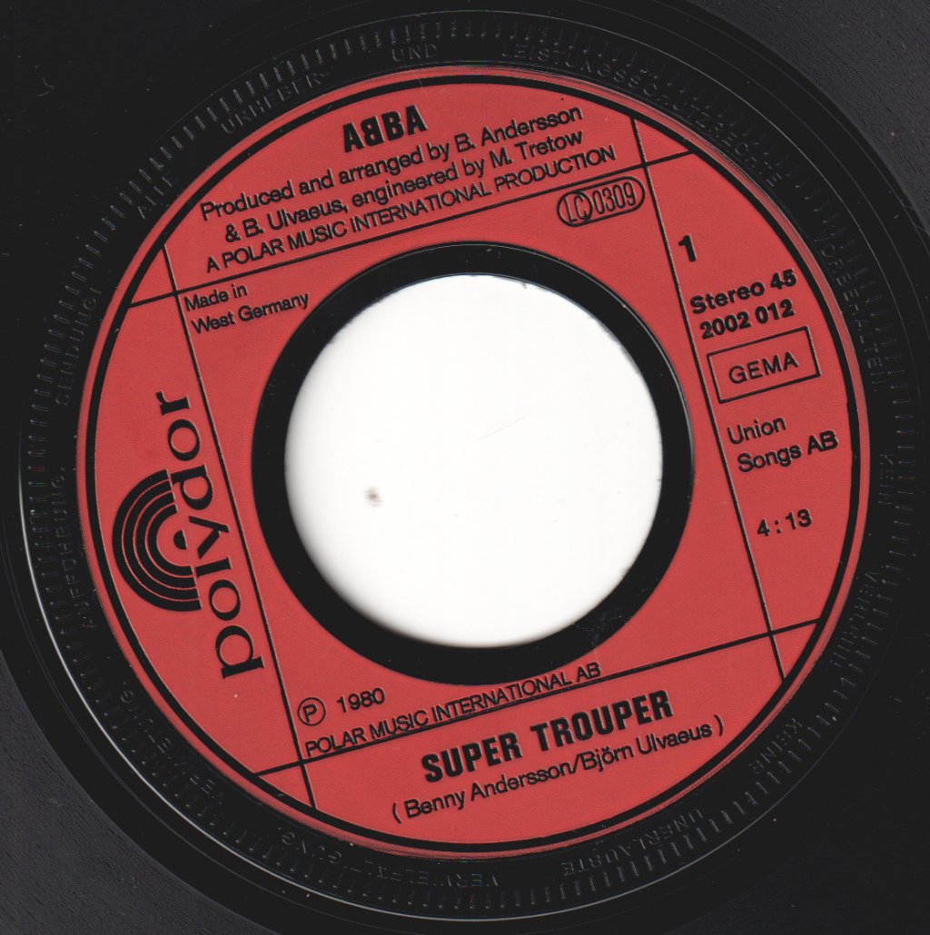 ABBA - Super Trouper / The Piper - 7 Inch