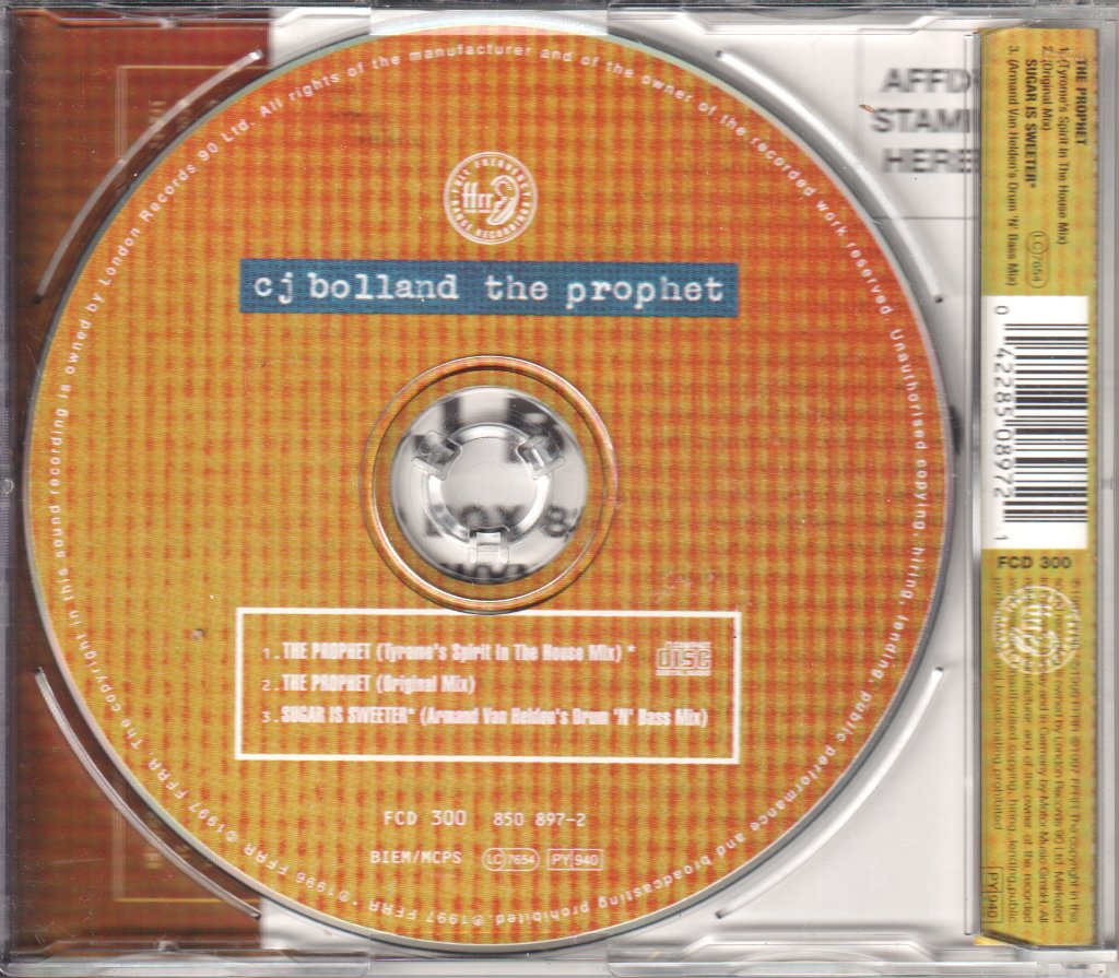 Cj Bolland - Prophet - Cd