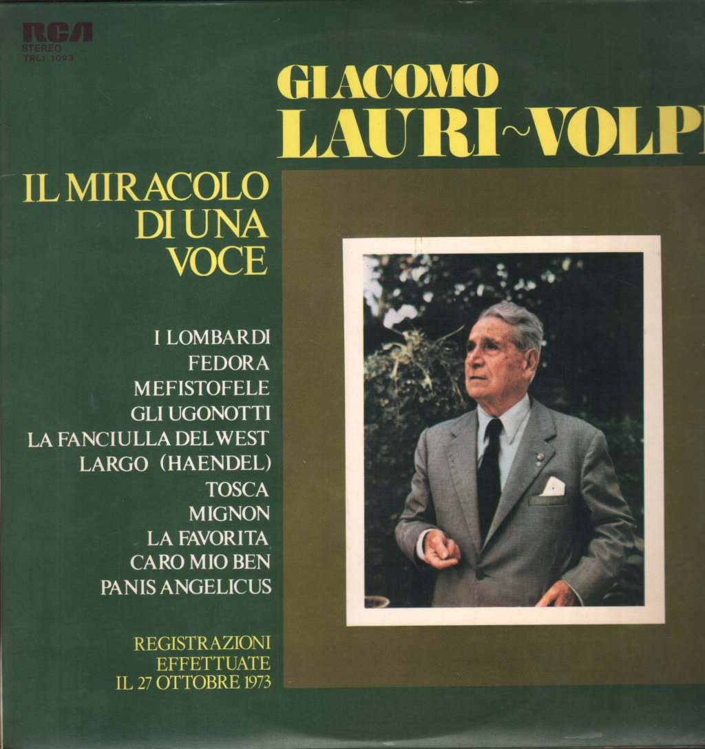 Giacomo Lauri-Volpi - Il Miracolo Di Una Voce - Lp