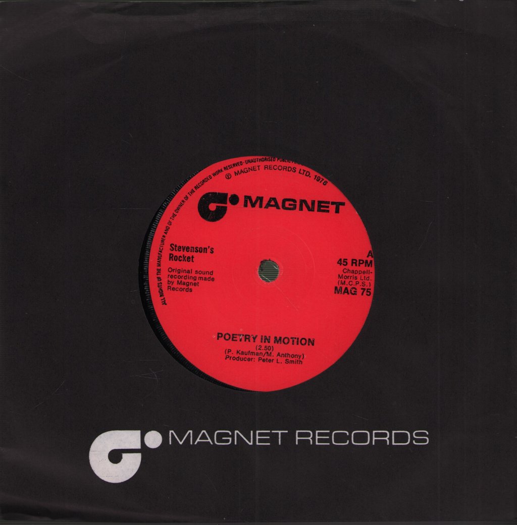 Stevenson's Rocket - Poetry In Motion - 7 Inch