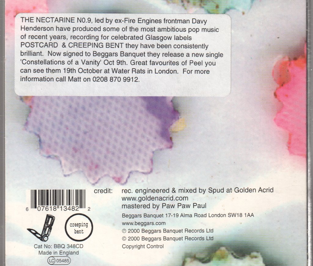Nectarine No 9 - Constellations Of A Vanity Extended Play - Cd