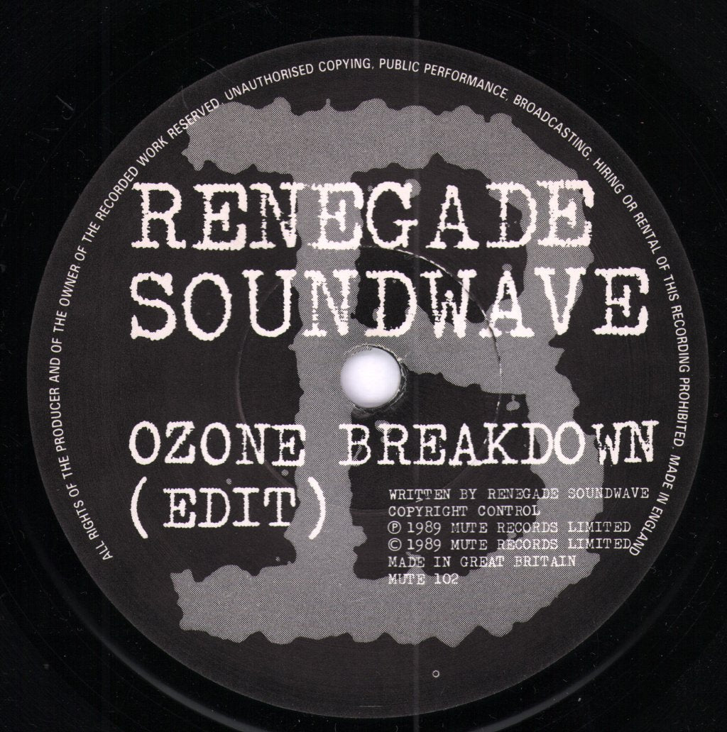 Renegade Soundwave - Probably A Robbery - 7 Inch