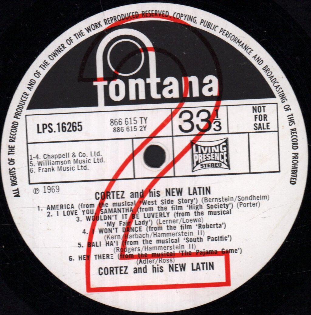 Cortez And His New Latin - Cortez And His New Latin - Lp