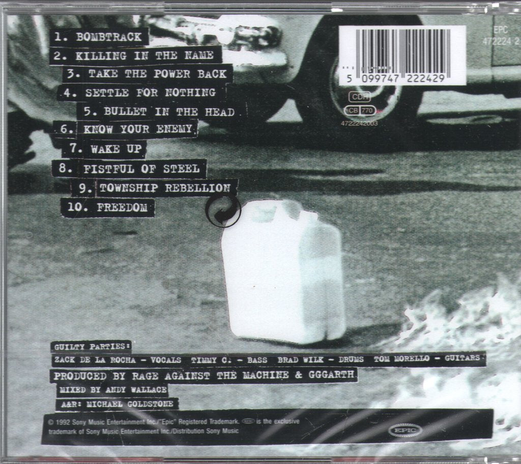Rage Against The Machine - Rage Against the Machine - Cd