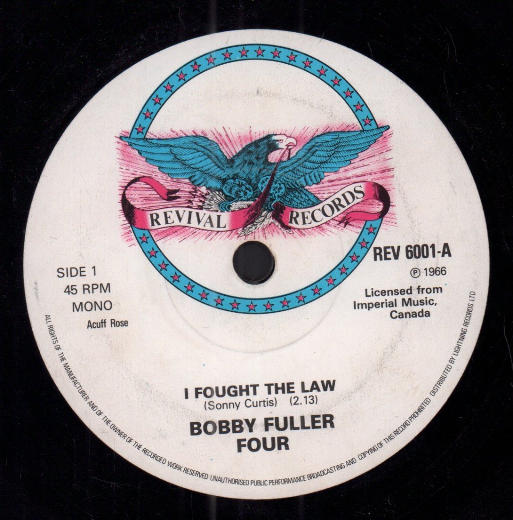 Bobby Fuller Four / Link Wray - I Fought The Law / rumble - 7 Inch