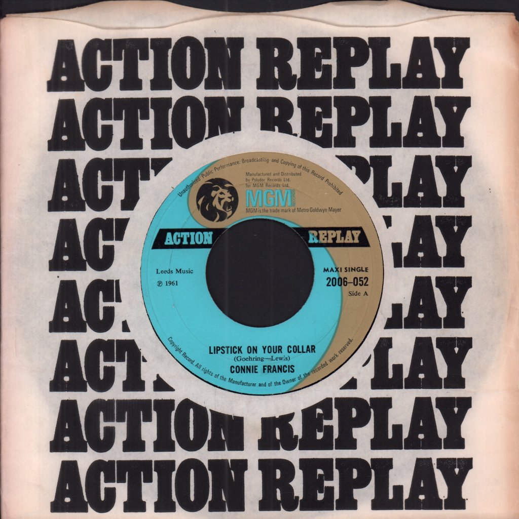 Connie Francis - Lipstick On Your Collar - 7 Inch