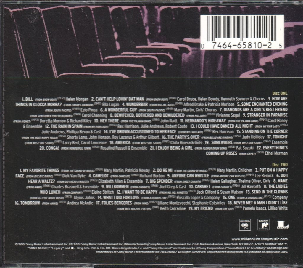 Various Artists - Broadway The Great Original Cast Recordings - Double Cd