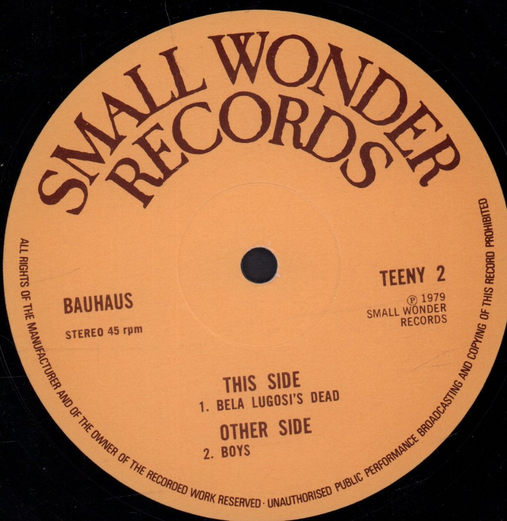 Bauhaus - Bela Lugosi's Dead - 12 Inch