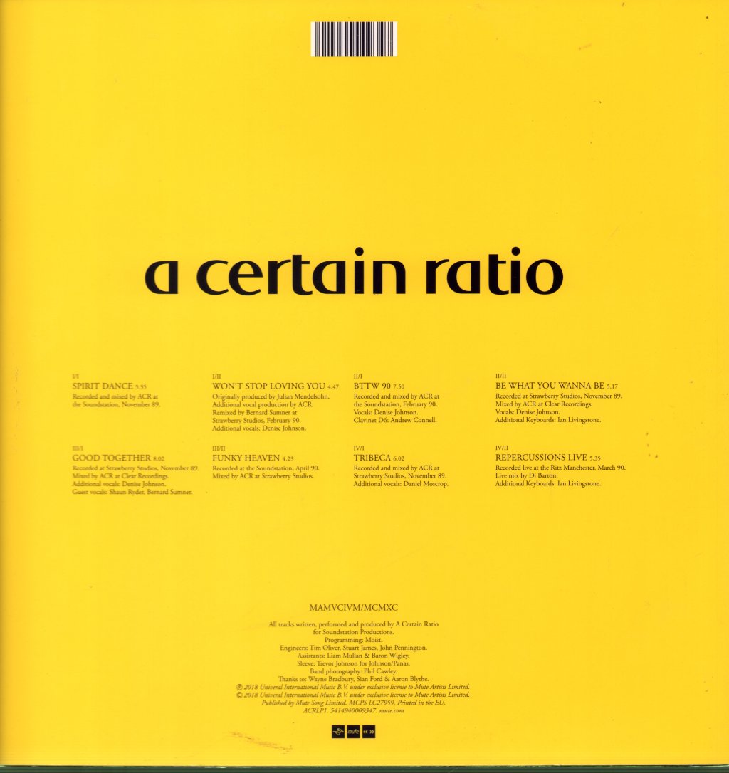 A Certain Ratio - acr:mcr - Double 12 Inch