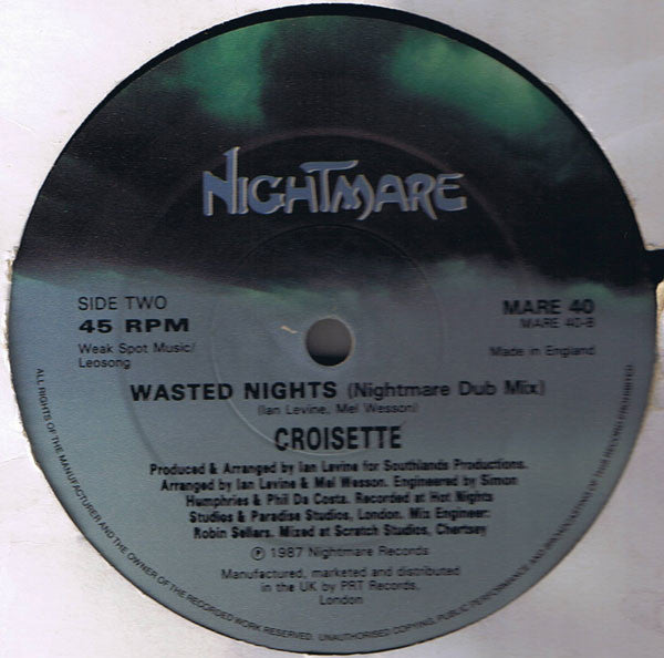 Croisette - Wasted Nights - 12 Inch