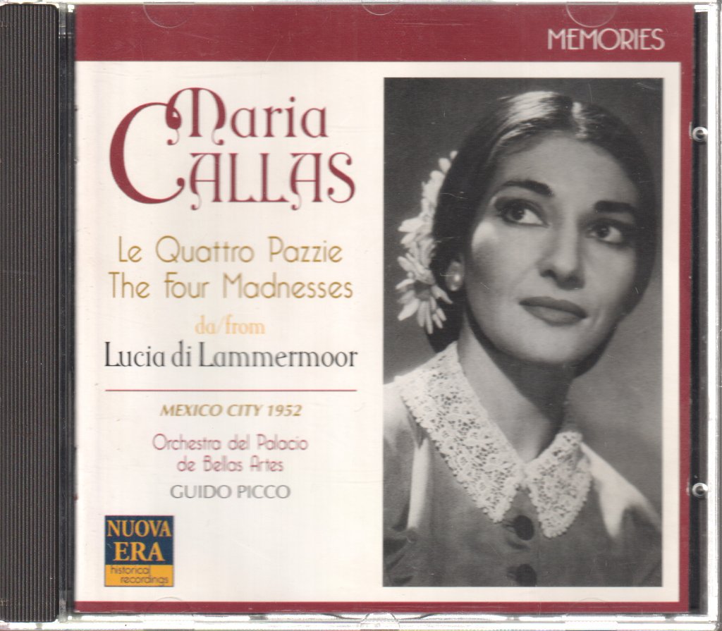 Maria Callas - Four Madnesses from Lucia di Lammermoor - Mexico 1952 - Cd