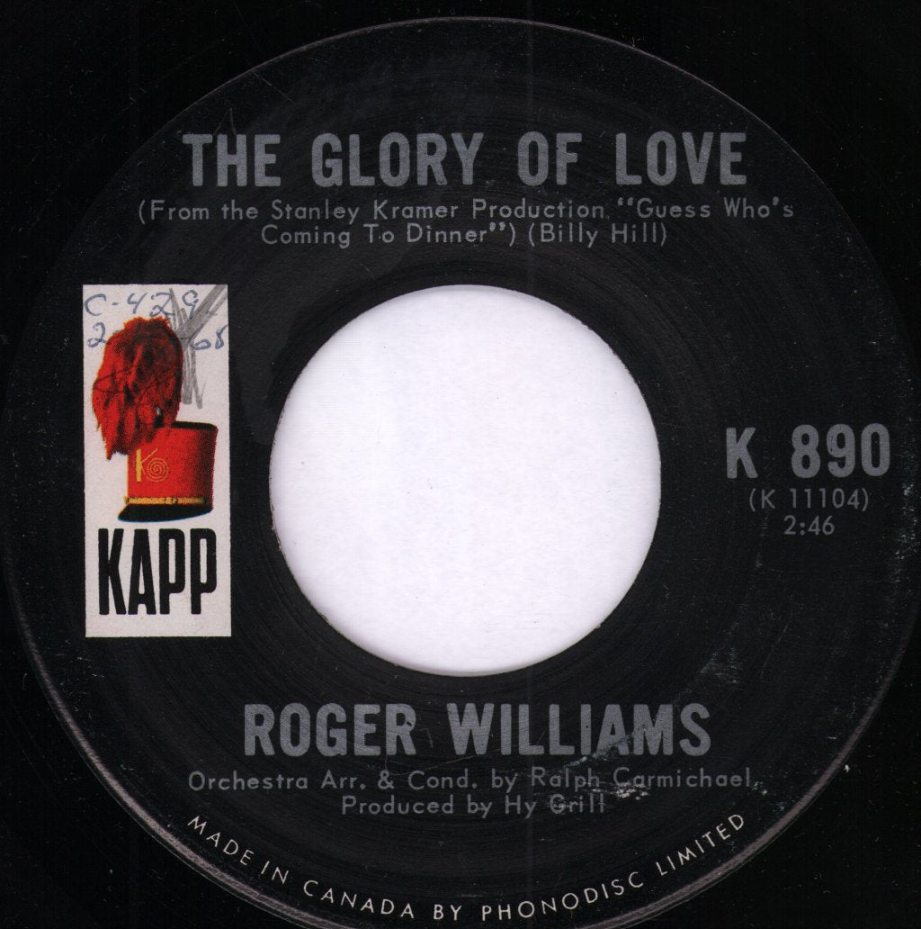 Roger Williams - Spinning Song - 7 Inch