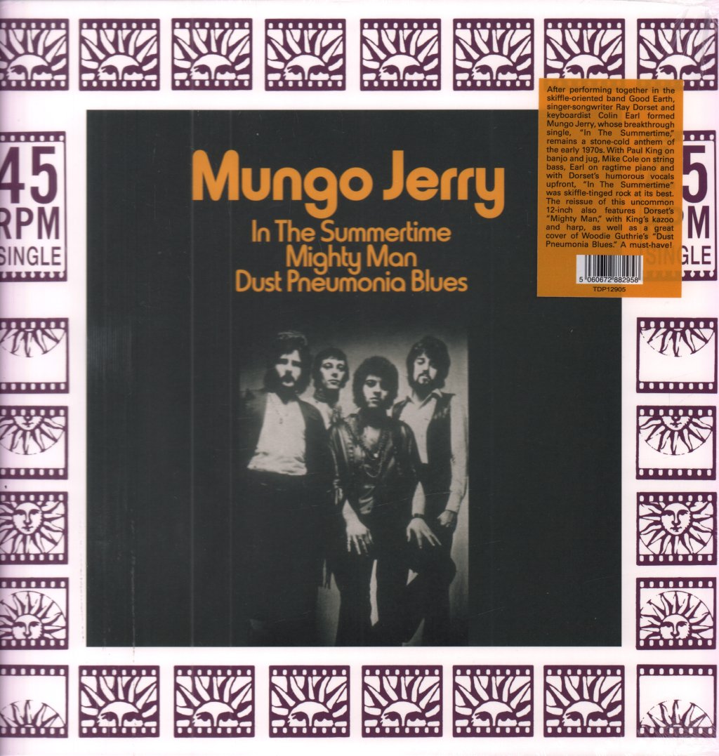 Mungo Jerry - In The Summertime/MIghty Man/Dust Pneumonia Blues - 12 Inch