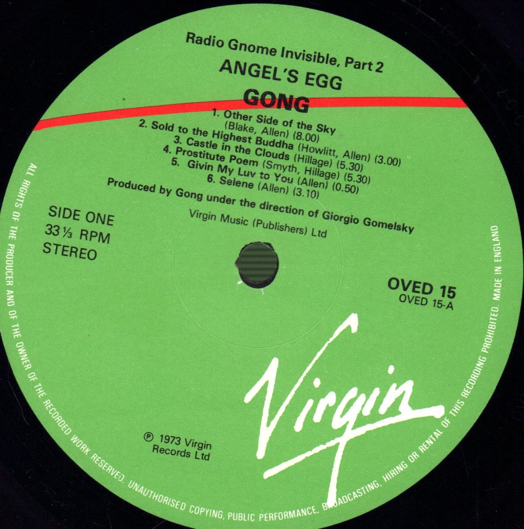 Gong - Angel's Egg (Radio Gnome Invisible Part 2) - Lp