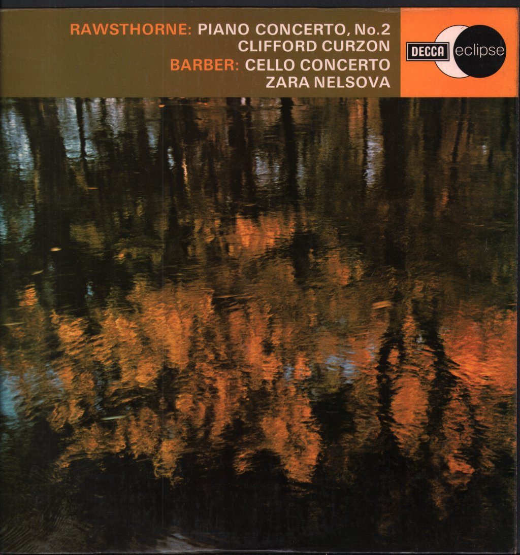 Clifford Curzon / Zara Nelsova - Rawsthorne - Piano Concerto No.2 / Barber - Cello - Lp