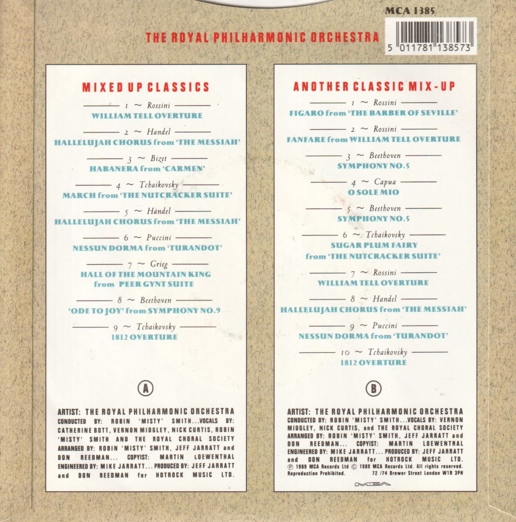 Royal Philharmonic Orchestra - Mixed Up Classics - 7 Inch