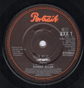 Donna Allen - Satisfied - 7 Inch