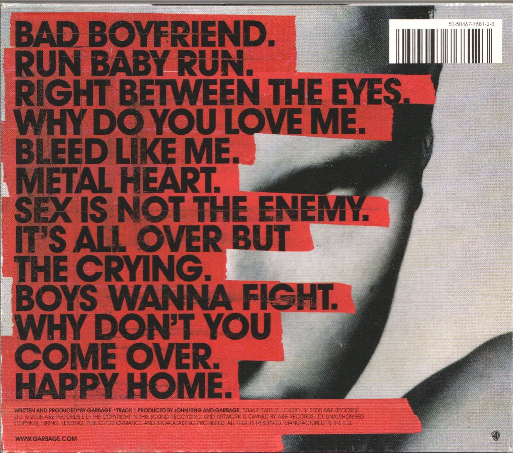 Garbage - Bleed Like Me - Cd