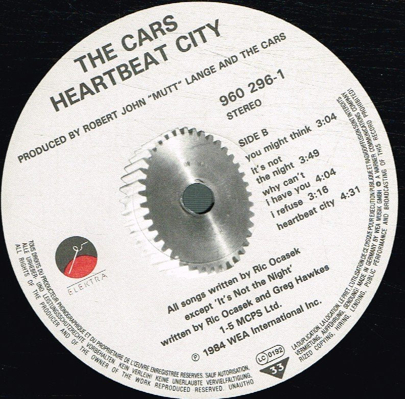 Cars - Heartbeat City - Lp