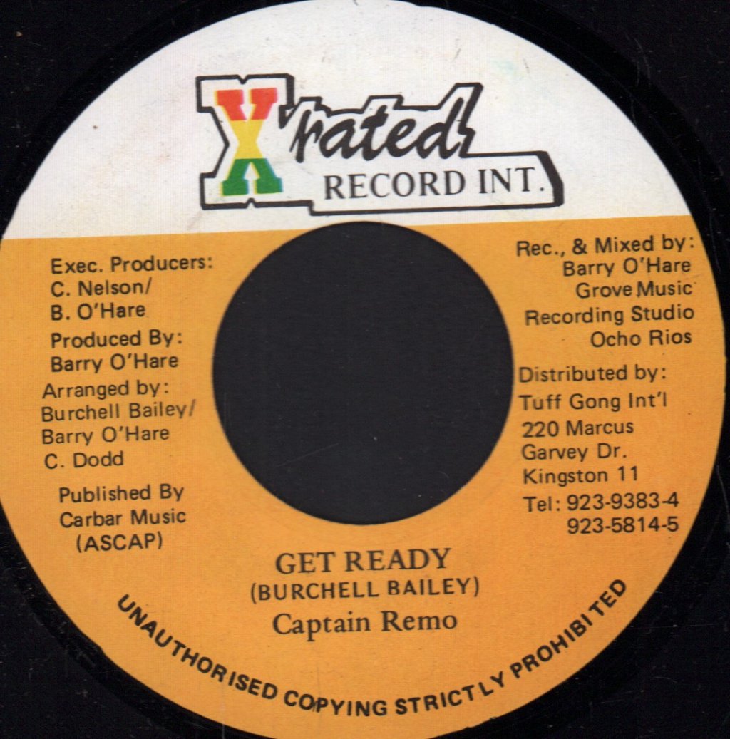Captain Remo - Get Ready - 7 Inch