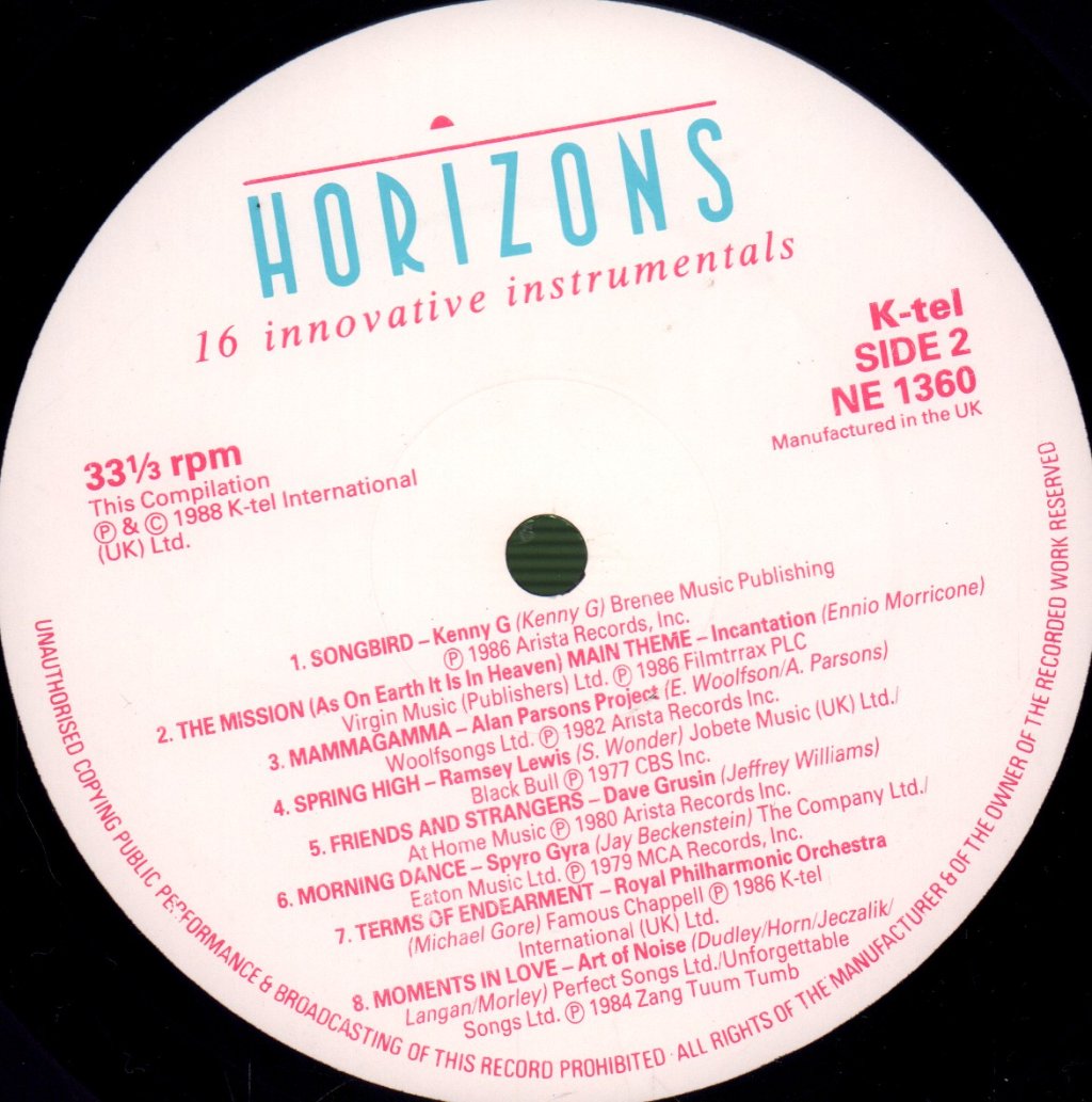 Various Artists - Horizons (16 Innovative Instrumentals) - Lp