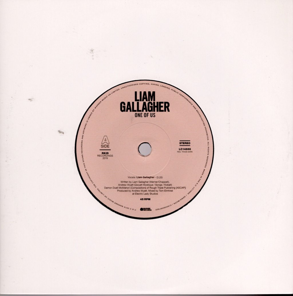 Liam Gallagher - One Of Us - 7 Inch