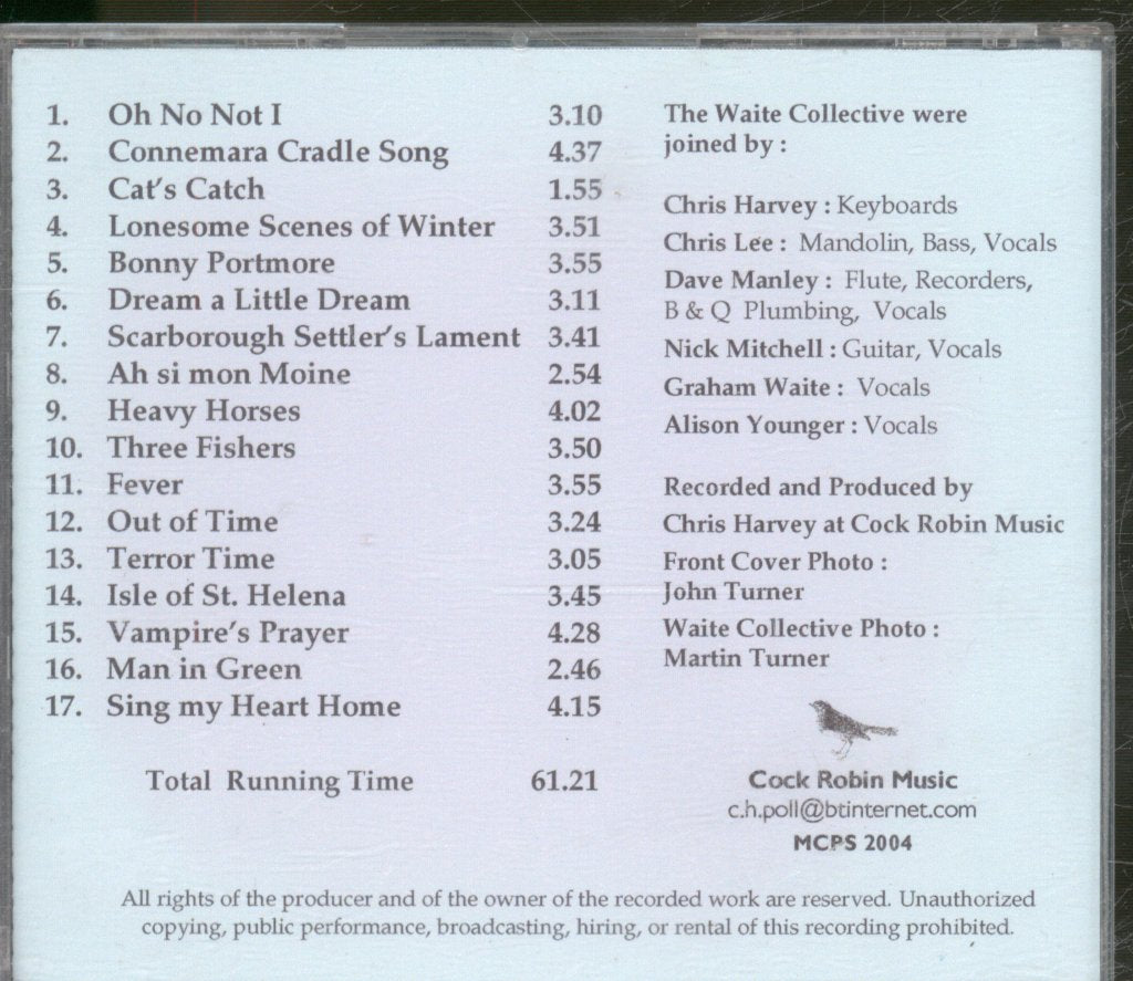 Waite Collective - Flights Of Angels - Cdr