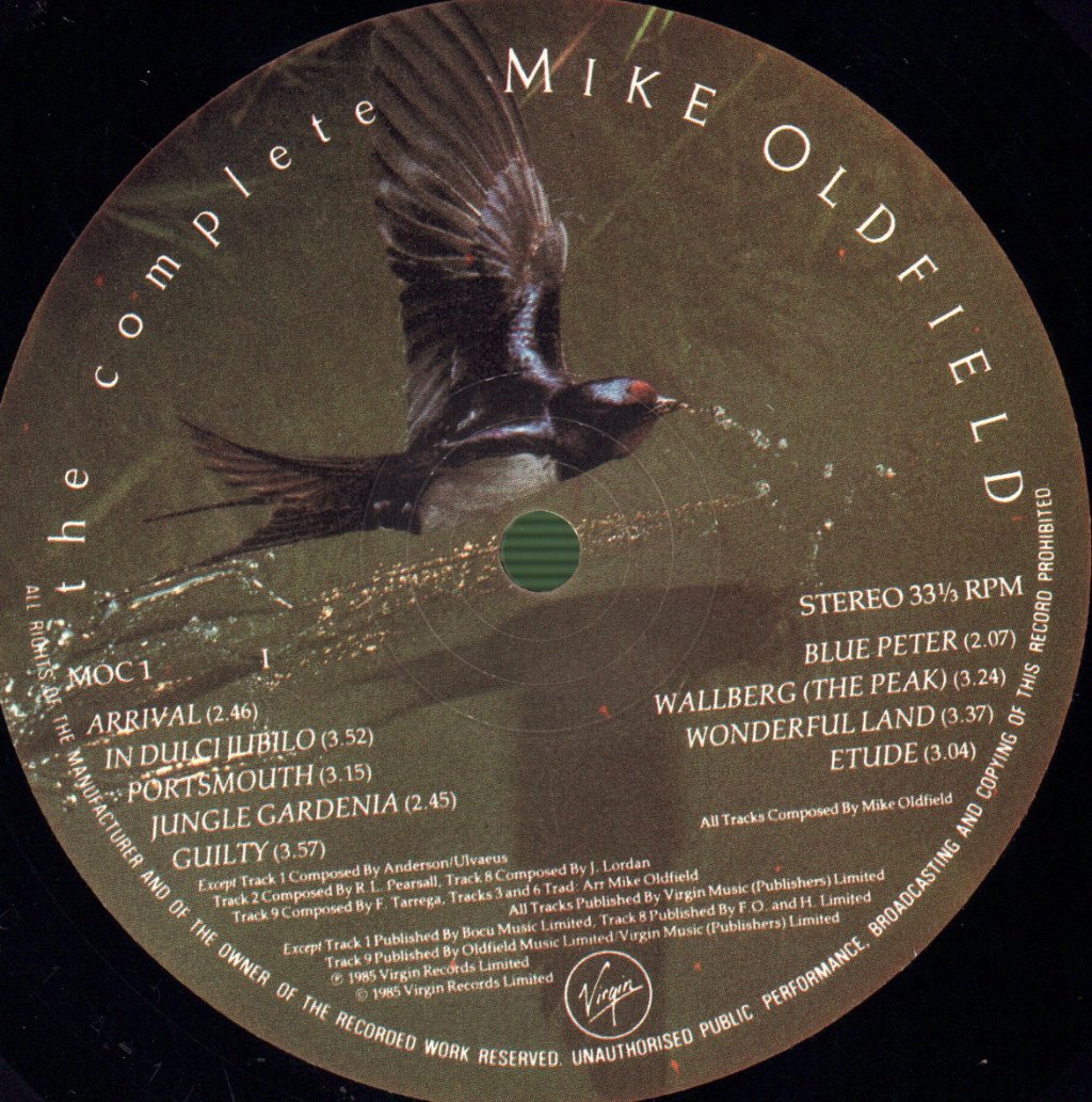 Mike Oldfield - Complete - Double Lp