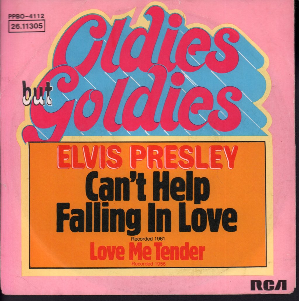Elvis Presley - Can't Help Falling In Love - 7 Inch